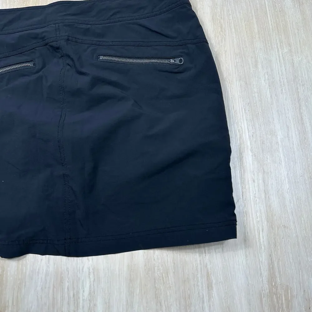 Athleta Black Jenner Athletic Stretch Zipper Detail Golf Tennis Gym Skort 14 - Picture 12 of 13